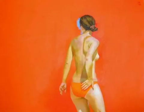 "gündelik yaşam dizisi 2" eseri ALİ ÖZHAN GÜNEŞ tarafından 2010 yılında 114x146 cm ölçülerinde Tuval üzeri yağlı boya tekniği ile yapılmıştır.