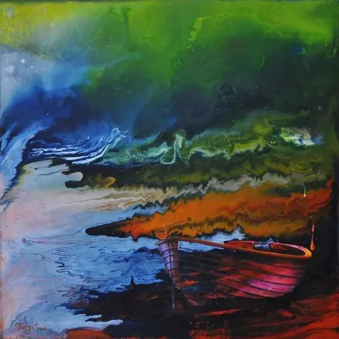 "isimsiz" eseri TURGUT AKARSU tarafından 20x20 cm ölçülerinde yapılmıştır.