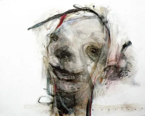 "isimsiz" eseri ERCAN AYÇİÇEK tarafından 2013 yılında 40x50 cm ölçülerinde Tuval üzeri akrilik boya tekniği ile yapılmıştır.