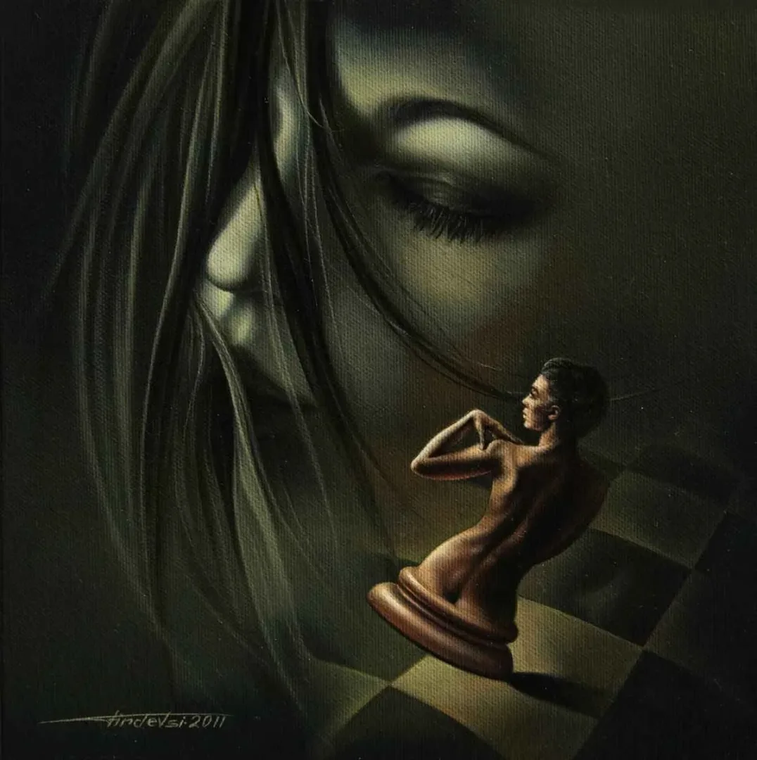 FİRDEVSİ FEYZULLAH — “Zafer”, 2011 "Zafer" eseri FİRDEVSİ FEYZULLAH tarafından 2011 yılında 26x26 cm ölçülerinde Tuval üzeri yağlı boya tekniği ile yapılmıştır.