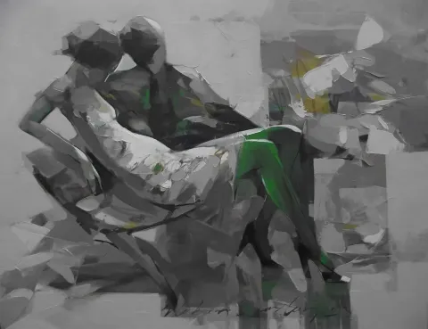 "isimsiz" eseri HAKAN ERASLAN tarafından 2013 yılında 50x65 cm ölçülerinde Tuval üzeri yağlı boya tekniği ile yapılmıştır.