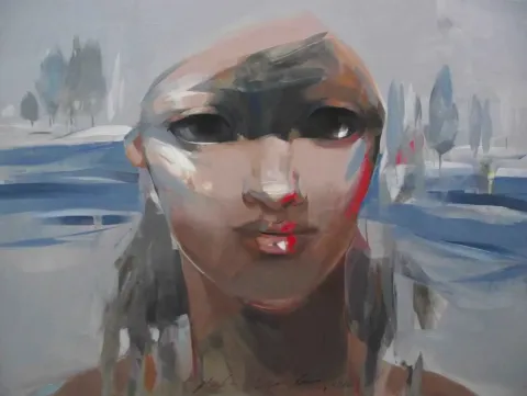 "isimsiz" eseri HAKAN ERASLAN tarafından 2013 yılında 65x86 cm ölçülerinde Tuval üzeri yağlı boya tekniği ile yapılmıştır.