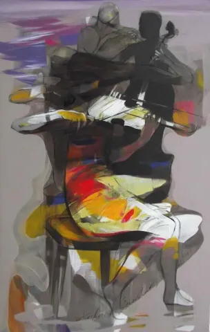 "isimsiz" eseri HAKAN ERASLAN tarafından 2013 yılında 100x60 cm ölçülerinde Tuval üzeri yağlı boya tekniği ile yapılmıştır.