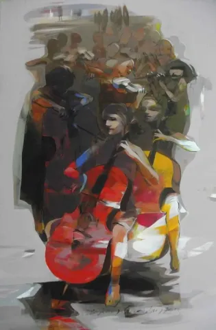 "isimsiz" eseri HAKAN ERASLAN tarafından 2013 yılında 110x70 cm ölçülerinde Tuval üzeri yağlı boya tekniği ile yapılmıştır.