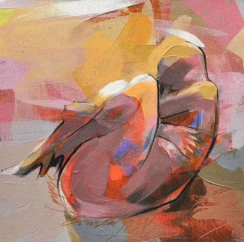 "isimsiz" eseri HAKAN ERASLAN tarafından 20x20 cm ölçülerinde yapılmıştır.