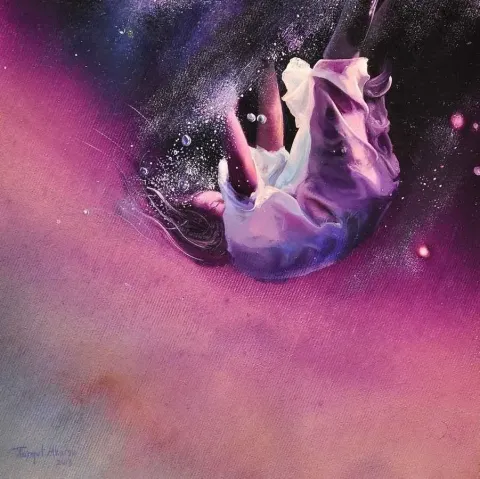 "isimsiz" eseri TURGUT AKARSU tarafından 20x20 cm ölçülerinde yapılmıştır.