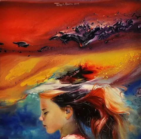 "isimsiz" eseri TURGUT AKARSU tarafından 20x20 cm ölçülerinde yapılmıştır.