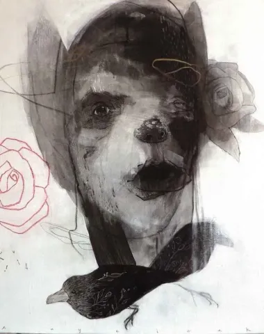"İsimsiz" eseri ERCAN AYÇİÇEK tarafından 2014 yılında 92x73 cm ölçülerinde Tuval üzeri akrilik boya tekniği ile yapılmıştır.