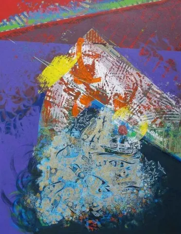 "isimsiz" eseri ENGİN KORKMAZ tarafından 2013 yılında 135x105 cm ölçülerinde Tuval üzeri akrilik boya tekniği ile yapılmıştır.