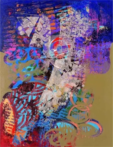 "isimsiz" eseri ENGİN KORKMAZ tarafından 2013 yılında 93x72 cm ölçülerinde Tuval üzeri akrilik boya tekniği ile yapılmıştır.