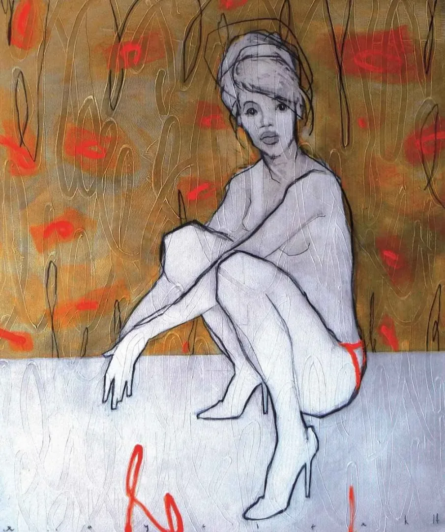 ERCAN AYÇİÇEK — “120x100”, 2014 "120x100" eseri ERCAN AYÇİÇEK tarafından 2014 yılında 80x65 cm ölçülerinde Tuval üzeri akrilik boya tekniği ile yapılmıştır.
