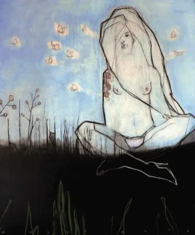 "140x116" eseri ERCAN AYÇİÇEK tarafından 2014 yılında 80x94 cm ölçülerinde Tuval üzeri akrilik boya tekniği ile yapılmıştır.
