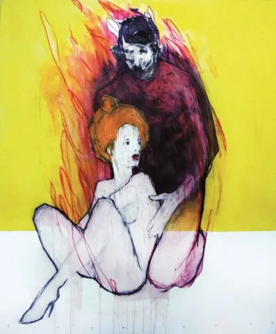 "140x116" eseri ERCAN AYÇİÇEK tarafından 2014 yılında 80x95 cm ölçülerinde Tuval üzeri akrilik boya tekniği ile yapılmıştır.