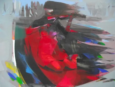 "isimsiz" eseri HAKAN ERASLAN tarafından 2014 yılında 90x120 cm ölçülerinde Tuval üzeri akrilik boya tekniği ile yapılmıştır.