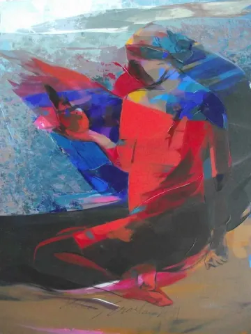 "isimsiz" eseri HAKAN ERASLAN tarafından 2014 yılında 120x90 cm ölçülerinde Tuval üzeri akrilik boya tekniği ile yapılmıştır.