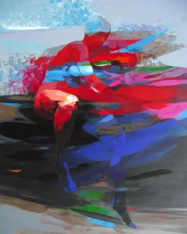"isimsiz" eseri HAKAN ERASLAN tarafından 2014 yılında 150x126 cm ölçülerinde Tuval üzeri akrilik boya tekniği ile yapılmıştır.
