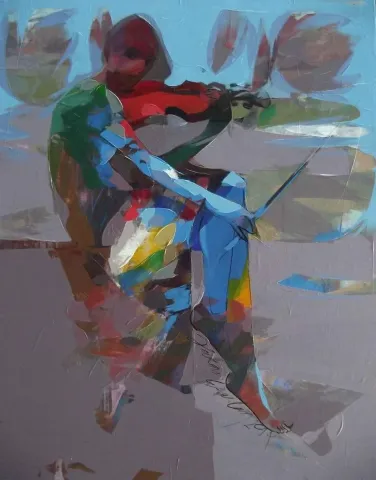 "isimsiz" eseri HAKAN ERASLAN tarafından 2014 yılında 92x73 cm ölçülerinde Tuval üzeri akrilik boya tekniği ile yapılmıştır.