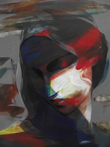 "isimsiz" eseri HAKAN ERASLAN tarafından 2014 yılında 45x35 cm ölçülerinde Tuval üzeri akrilik boya tekniği ile yapılmıştır.