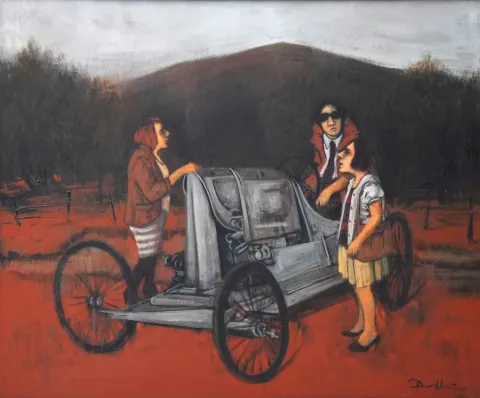 "isimsiz" eseri ORHAN UMUT tarafından 2011 yılında 95x115 cm ölçülerinde Tuval üzeri akrilik boya tekniği ile yapılmıştır.