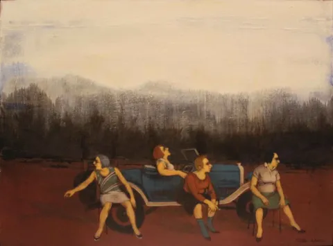 "isimsiz" eseri ORHAN UMUT tarafından 2014 yılında 60x80 cm ölçülerinde Tuval üzeri akrilik boya tekniği ile yapılmıştır.