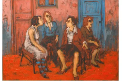 "isimsiz" eseri ORHAN UMUT tarafından 2010 yılında 50x70 cm ölçülerinde Tuval üzeri akrilik boya tekniği ile yapılmıştır.