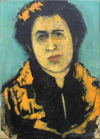 "isimsiz" eseri ORHAN UMUT tarafından 2014 yılında 35x25 cm ölçülerinde Tuval üzeri akrilik boya tekniği ile yapılmıştır.