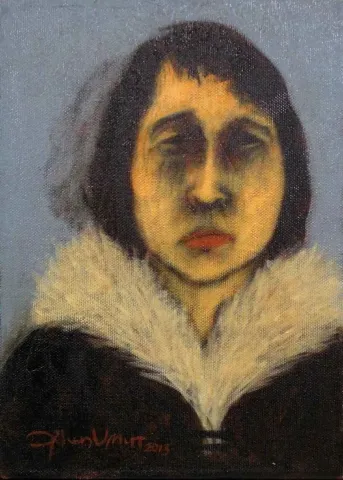 "isimsiz" eseri ORHAN UMUT tarafından 2013 yılında 25x18 cm ölçülerinde Tuval üzeri akrilik boya tekniği ile yapılmıştır.
