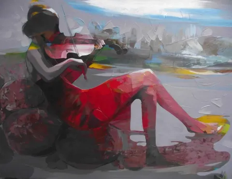 Bu eser HAKAN ERASLAN tarafından 2015 yılında 90x120 cm ölçülerinde Tuval üzeri akrilik boya tekniği ile yapılmıştır.