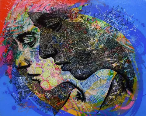 Bu eser ENGİN KORKMAZ tarafından 2015 yılında 40x50 cm ölçülerinde Tuval üzeri akrilik boya tekniği ile yapılmıştır.