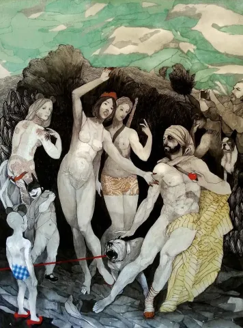 "Paris in Yargısı" eseri ERCAN AYÇİÇEK tarafından 2015 yılında 120x90 cm ölçülerinde Tuval üzeri akrilik boya tekniği ile yapılmıştır.