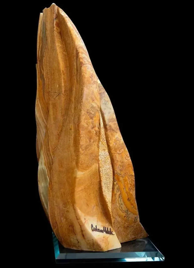 ÇIDAM MELEK — “Meltem(Breeze)”, 2012 "Meltem(Breeze)" eseri ÇIDAM MELEK tarafından 2012 yılında 60x30x25 cm ölçülerinde Onyx tekniği ile yapılmıştır.