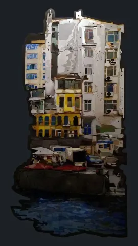 Bu eser EMRE LÜLE tarafından 2015 yılında 196x100 cm ölçülerinde Pleksiglas+Ahşap tekniği ile yapılmıştır.