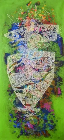 "İsimsiz" eseri ENGİN KORKMAZ tarafından 2014 yılında 67x29 cm ölçülerinde Tuval üzeri akrilik boya tekniği ile yapılmıştır.