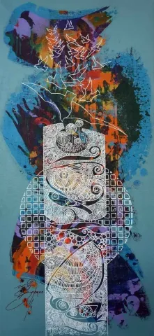 "İsimsiz" eseri ENGİN KORKMAZ tarafından 2014 yılında 67x29 cm ölçülerinde Tuval üzeri akrilik boya tekniği ile yapılmıştır.