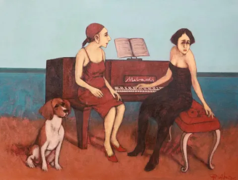 "İsimsiz" eseri ORHAN UMUT tarafından 2015 yılında 60x80 cm ölçülerinde Tuval üzeri akrilik boya tekniği ile yapılmıştır.