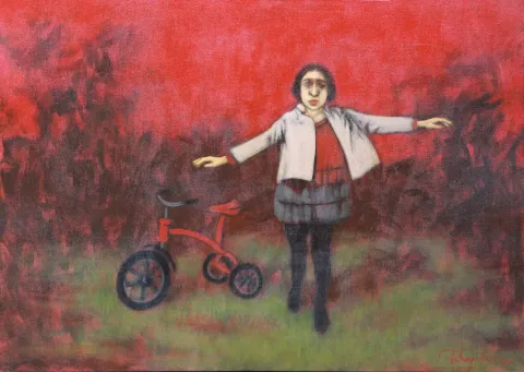 "İsimsiz" eseri ORHAN UMUT tarafından 2014 yılında 50x70 cm ölçülerinde Tuval üzeri akrilik boya tekniği ile yapılmıştır.