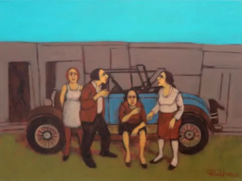 "İsimsiz" eseri ORHAN UMUT tarafından 2015 yılında 40x50 cm ölçülerinde Tuval üzeri akrilik boya tekniği ile yapılmıştır.