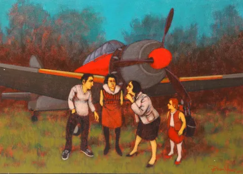 "İsimsiz" eseri ORHAN UMUT tarafından 2015 yılında 50x70 cm ölçülerinde Tuval üzeri akrilik boya tekniği ile yapılmıştır.