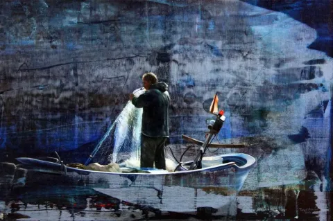 "İsimsiz" eseri TURGUT AKARSU tarafından 2015 yılında 40x60 cm ölçülerinde Tuval üzeri yağlı boya tekniği ile yapılmıştır.