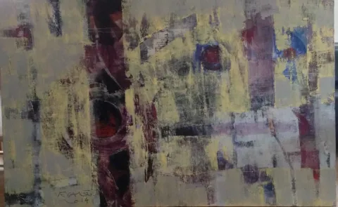 "İsimsiz" eseri VEDAT ÖRS tarafından 100x150 cm ölçülerinde Tuval üzeri karışık teknik tekniği ile yapılmıştır.