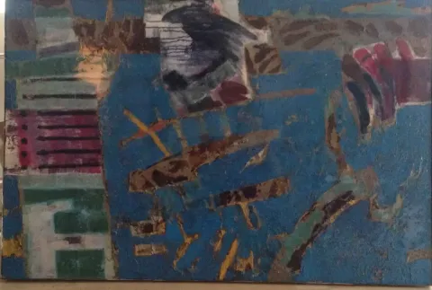 "İsimsiz" eseri VEDAT ÖRS tarafından 100x150 cm ölçülerinde Tuval üzeri karışık teknik tekniği ile yapılmıştır.