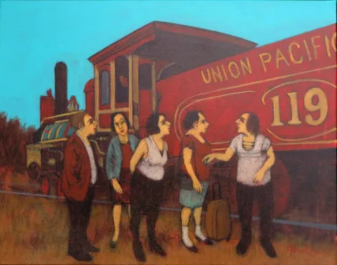 Bu eser ORHAN UMUT tarafından 2015 yılında 40x50 cm ölçülerinde Tuval üzeri akrilik boya tekniği ile yapılmıştır.