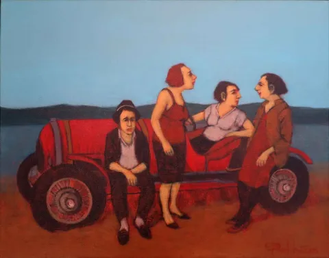 Bu eser ORHAN UMUT tarafından 2015 yılında 40x50 cm ölçülerinde Tuval üzeri akrilik boya tekniği ile yapılmıştır.