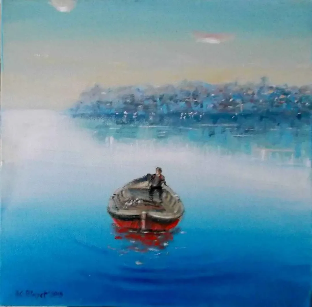 CELAL BİNZET — “Görünüm”, 2015 "Görünüm" eseri CELAL BİNZET tarafından 2015 yılında 25x25 cm ölçülerinde Tuval üzeri yağlı boya tekniği ile yapılmıştır.