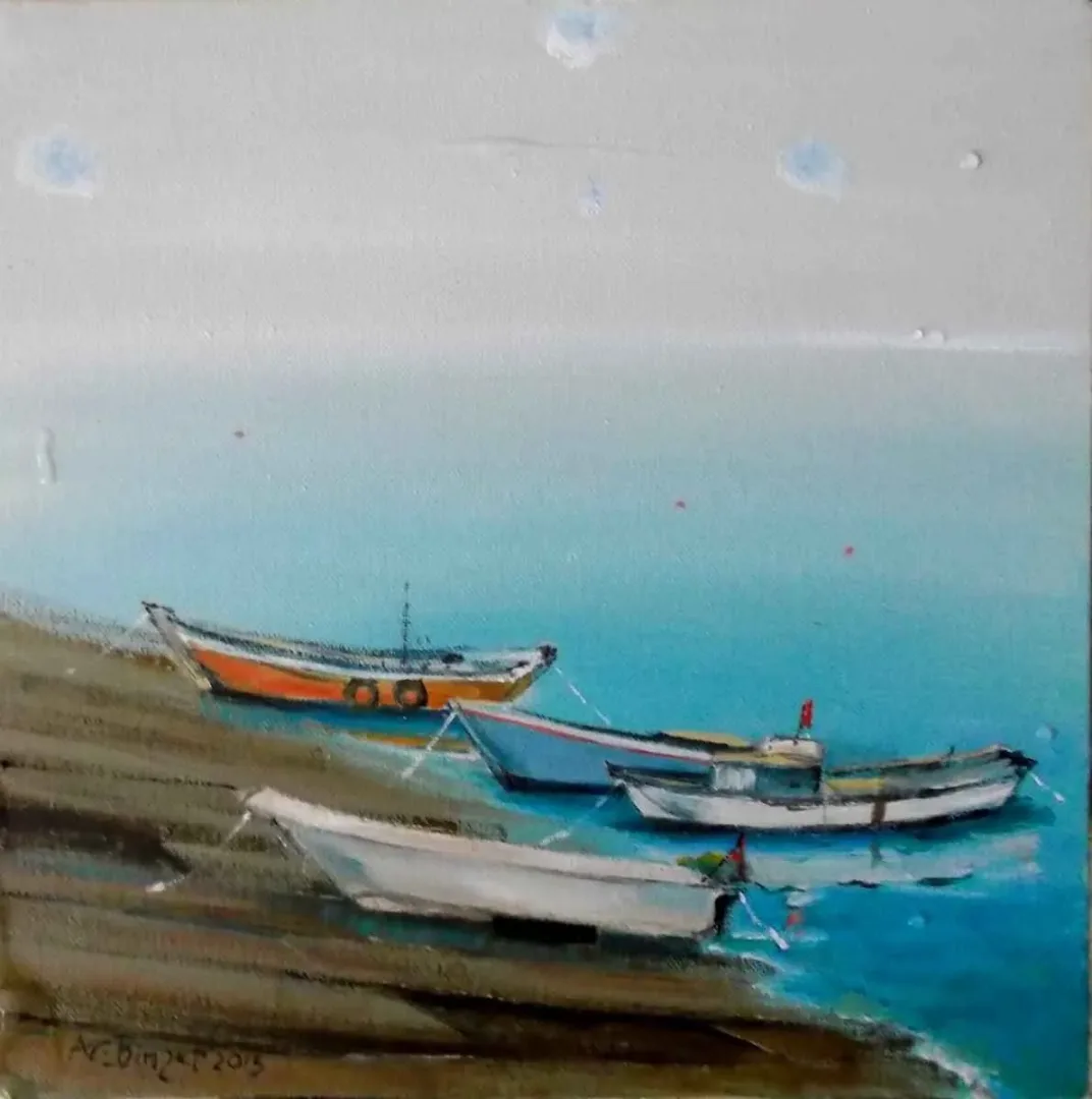 CELAL BİNZET — “Görünüm”, 2015 "Görünüm" eseri CELAL BİNZET tarafından 2015 yılında 25x25 cm ölçülerinde Tuval üzeri yağlı boya tekniği ile yapılmıştır.