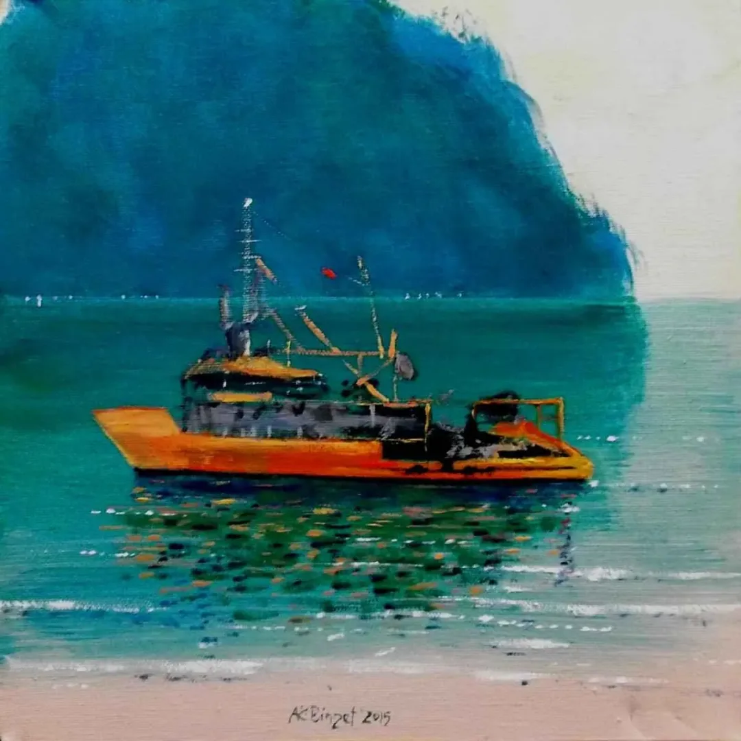 CELAL BİNZET — “Görünüm”, 2015 "Görünüm" eseri CELAL BİNZET tarafından 2015 yılında 25x25 cm ölçülerinde Tuval üzeri yağlı boya tekniği ile yapılmıştır.