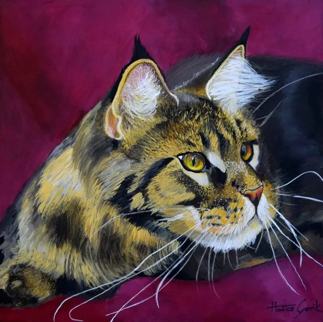 HATİCE ÇEVİK — “isimsiz”, 2015 "isimsiz" eseri HATİCE ÇEVİK tarafından 2015 yılında 25x25 cm ölçülerinde Tuval üzeri yağlı boya tekniği ile yapılmıştır.