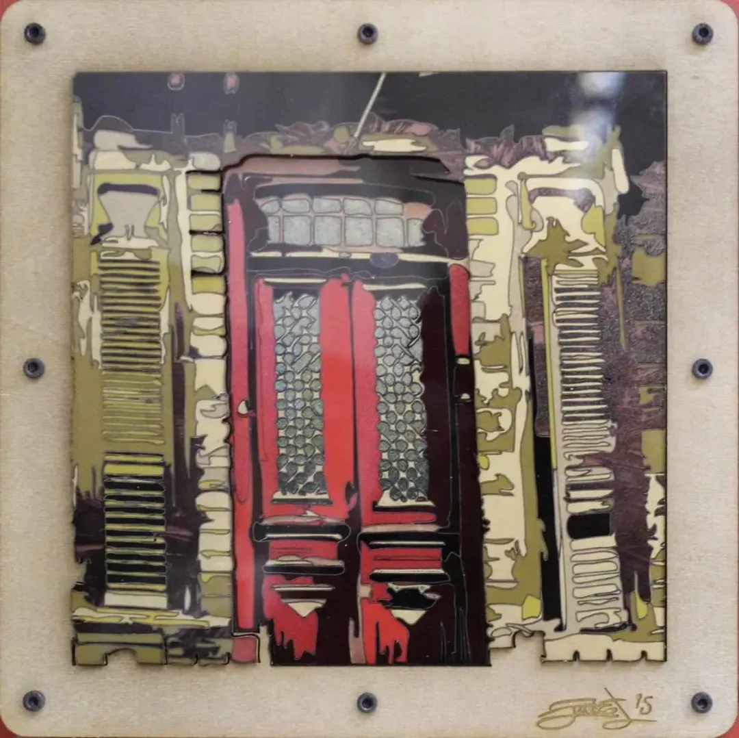 EMRE LÜLE — “isimsiz”, 2015 "isimsiz" eseri EMRE LÜLE tarafından 2015 yılında 25x25 cm ölçülerinde Pleksi tekniği ile yapılmıştır.