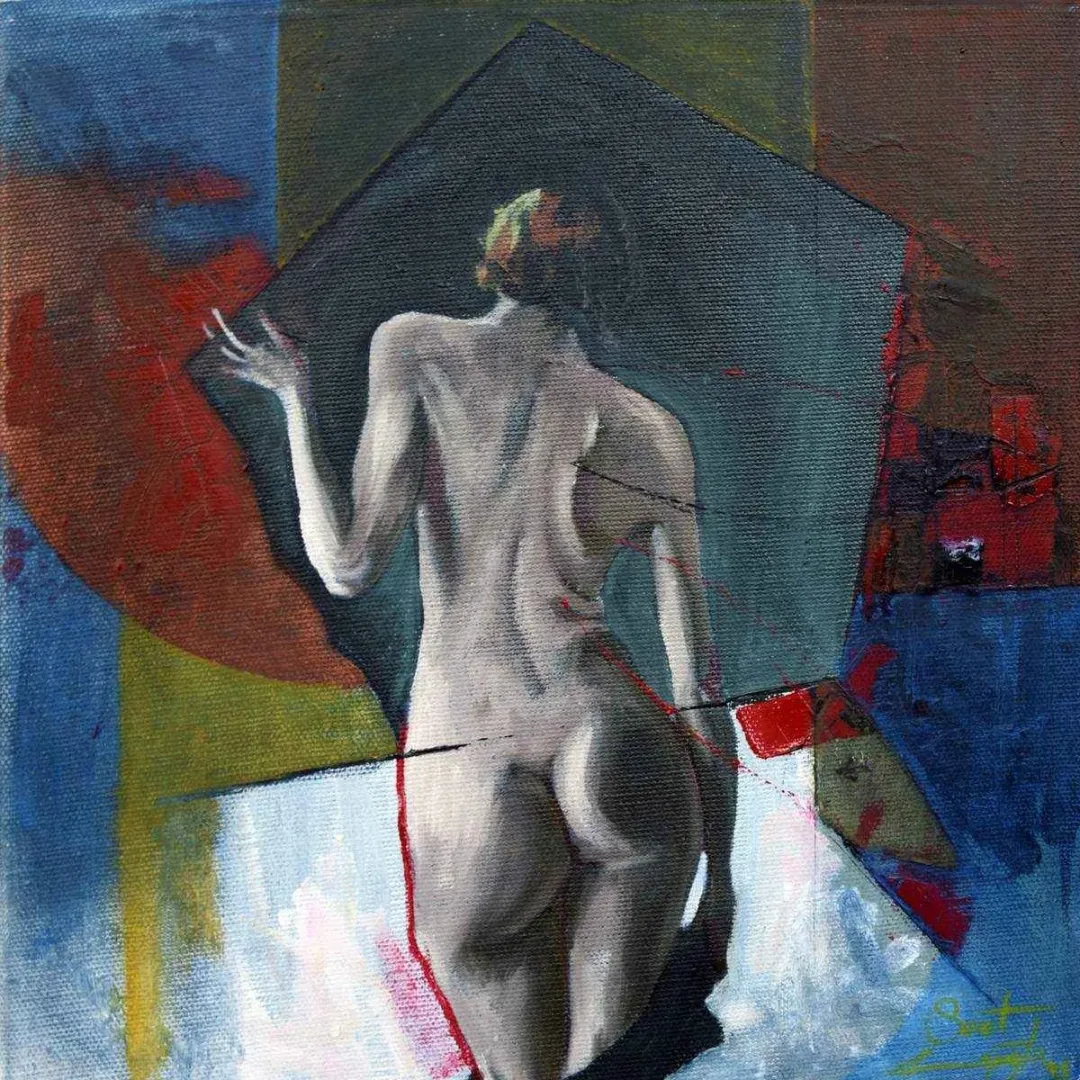 SAMET KAPOĞLU — “isimsiz”, 2015 "isimsiz" eseri SAMET KAPOĞLU tarafından 2015 yılında 25x25 cm ölçülerinde Tuval üzeri yağlı boya tekniği ile yapılmıştır.