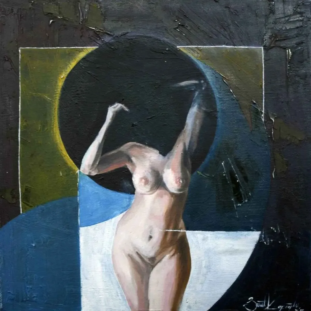 SAMET KAPOĞLU — “isimsiz”, 2015 "isimsiz" eseri SAMET KAPOĞLU tarafından 2015 yılında 25x25 cm ölçülerinde Tuval üzeri yağlı boya tekniği ile yapılmıştır.